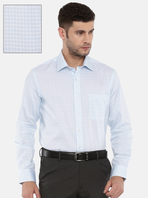 

Arrow Men Blue & White Regular Fit Checked Formal Shirt