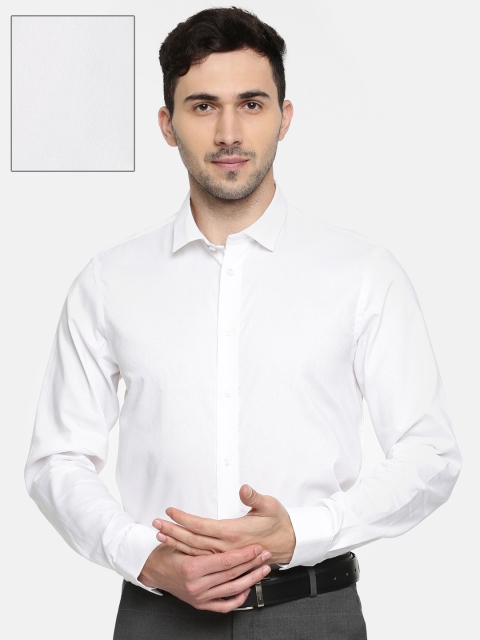 

Arrow New York Men White Classic Slim Fit Self Design Formal Shirt