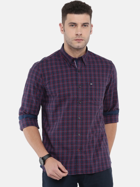 

Arrow Sport Men Blue & Red Slim Fit Checked Casual Shirt