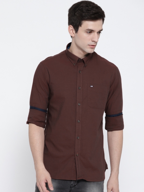 

Arrow Sport Men Brown Slim Fit Solid Casual Shirt