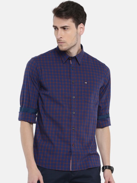 

Arrow Sport Men Blue Slim Fit Checked Casual Shirt