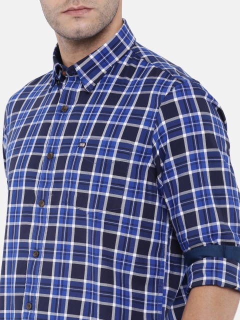 

Arrow Sport Men Blue Classic Slim Fit Checked Casual Shirt