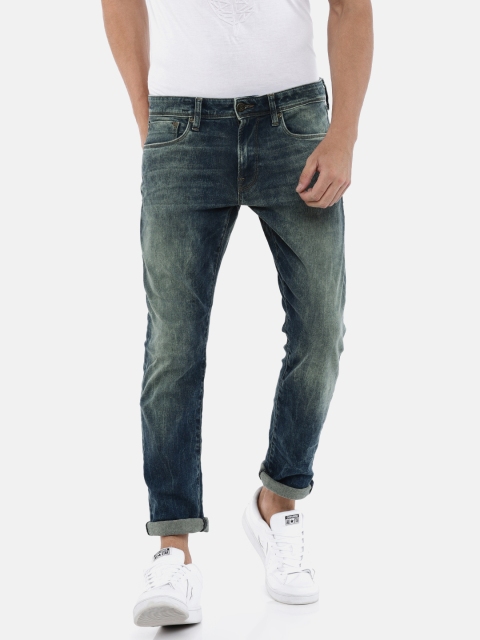 

Jack & Jones Men Blue Slim Fit Mid-Rise Clean Look Stretchable Jeans