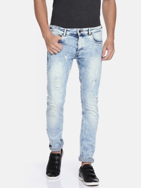 

Jack & Jones Men Blue Slim Fit Low-Rise Mildly Distressed Stretchable Jeans