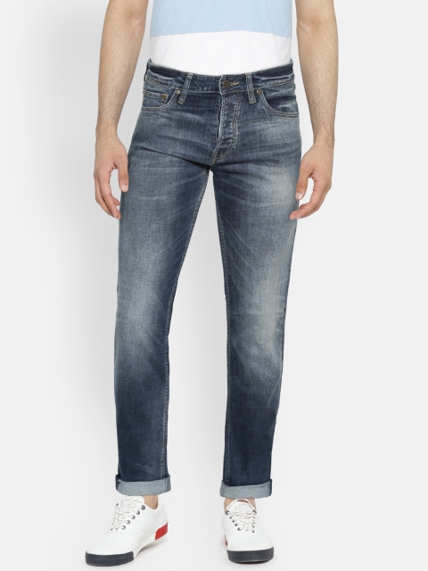 

Jack & Jones Men Blue Comfort Fit Mid-Rise Clean Look Stretchable Jeans