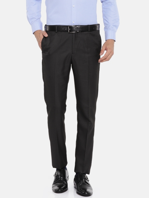 

Arrow New York Men Black Tapered Fit Solid Formal Trousers