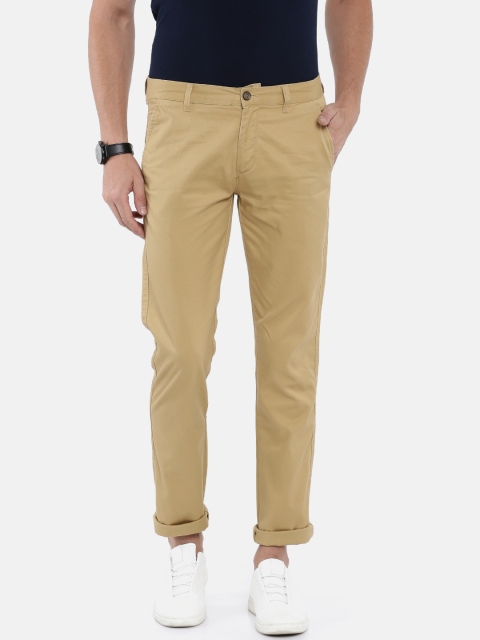 

Arrow Sport Men Khaki Chrysler Slim Fit Self Design Regular Trousers