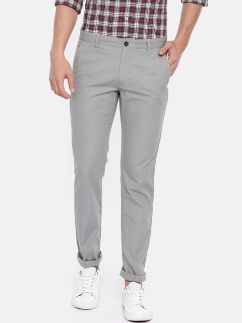 

Arrow Sport Men Grey Slim Fit Solid Regular Trousers