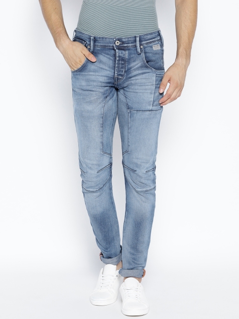 

Jack & Jones Men Blue Regular Fit Mid-Rise Clean Look Stretchable Jeans