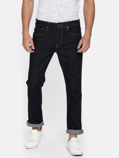 

Jack & Jones Men Blue Regular Fit Mid-Rise Clean Look Stretchable Jeans