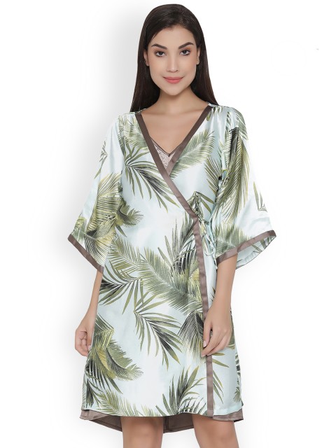 

Clovia Women Green Robe NS0941P11