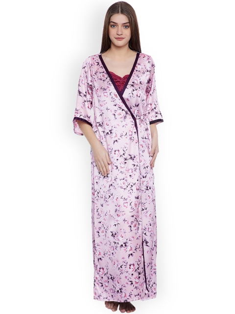 

Clovia Women Purple Robe NS1051P15