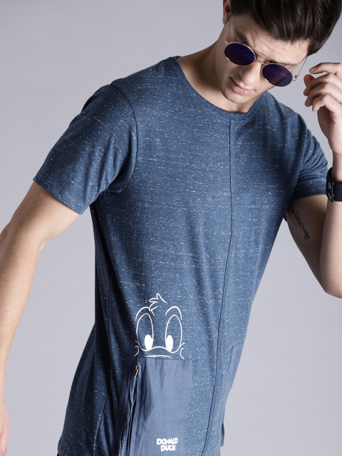 

Kook N Keech Disney Men Blue Longline T-shirt
