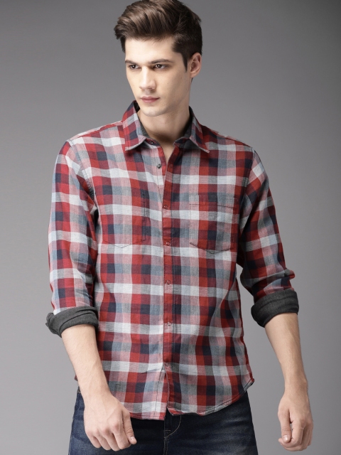

Moda Rapido Men Multicoloured Regular Fit Checked Reversible Casual Shirt, Multi
