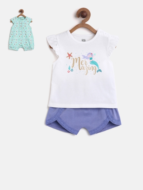 

MINI KLUB Girls Clothing Set With Sleepsuit, Sea green