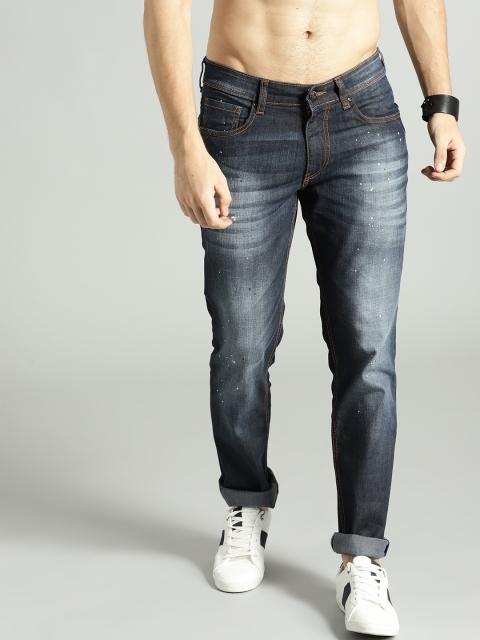 

Roadster Men Navy Blue Slim Fit Mid-Rise Clean Look Stretchable Jeans