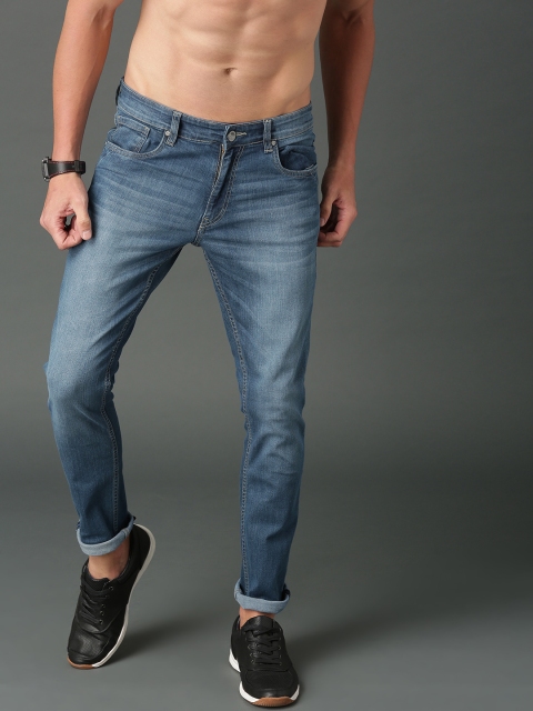 

Roadster Men Blue Skinny Fit Mid-Rise Jeans