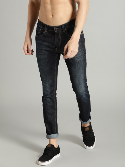 

Roadster Men Blue Skinny Fit Mid-Rise Clean Look Stretchable Jeans