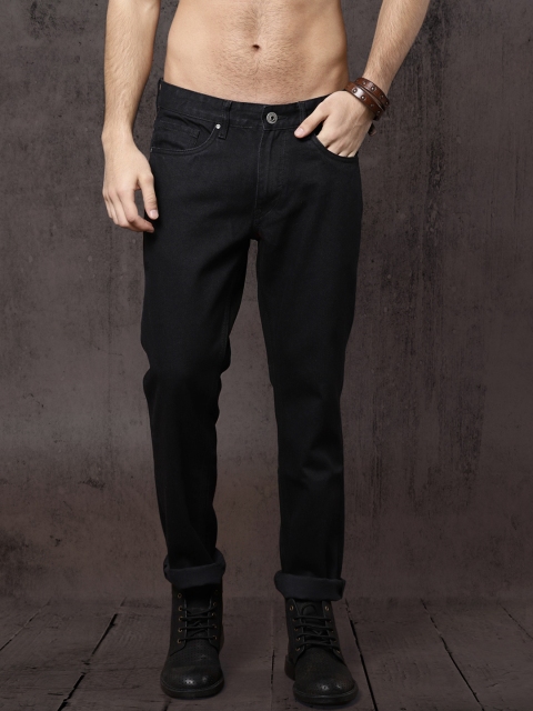 

Roadster Men Black Slim Fit Mid-Rise Clean Look Jeans