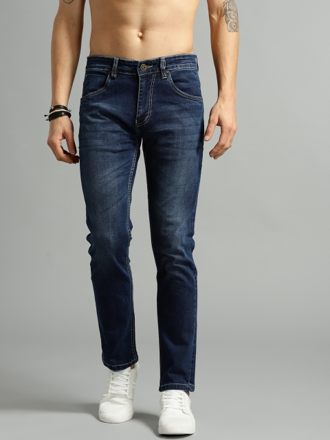 

Roadster Men Navy Blue Skinny Fit Mid-Rise Clean Look Stretchable Jeans