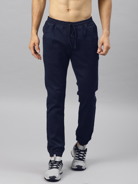 

HRX by Hrithik Roshan Men Navy Blue Regular Fit Solid Joggers