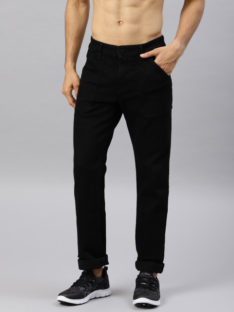 

HRX by Hrithik Roshan Men Black Mid-Rise Clean Look Stretchable Jeans