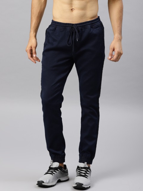 

HRX by Hrithik Roshan Men Navy Blue Regular Fit Solid Joggers
