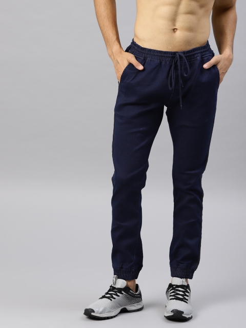 

HRX by Hrithik Roshan Men Blue Jogger Mid-Rise Clean Look Stretchable Jeans