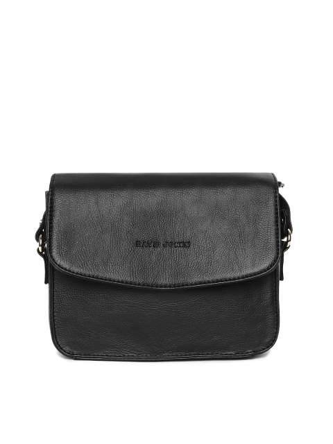 

David Jones Black Solid Sling Bag