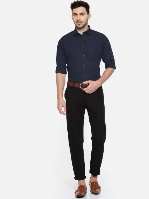

Van Heusen Sport Men Navy Slim Fit Solid Casual Shirt, Navy blue