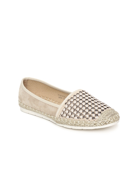 

Melange by Lifestyle Women Beige Solid Synthetic Flat Shoes