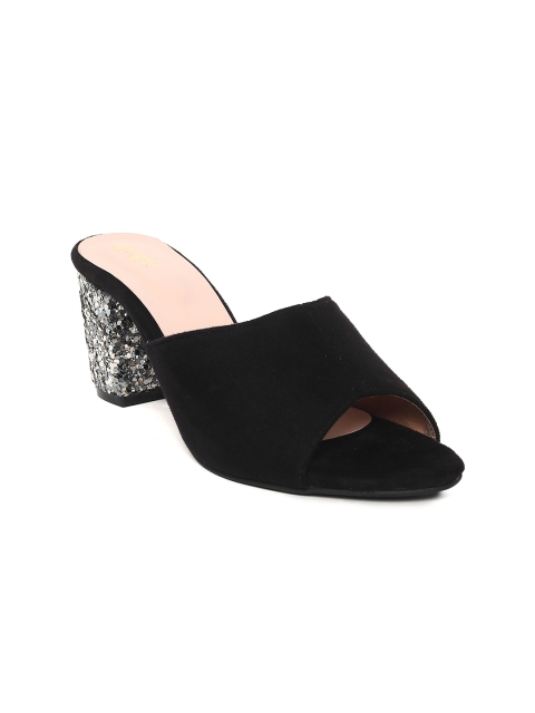 

Ginger by Lifestyle Women Black Solid Block Heels