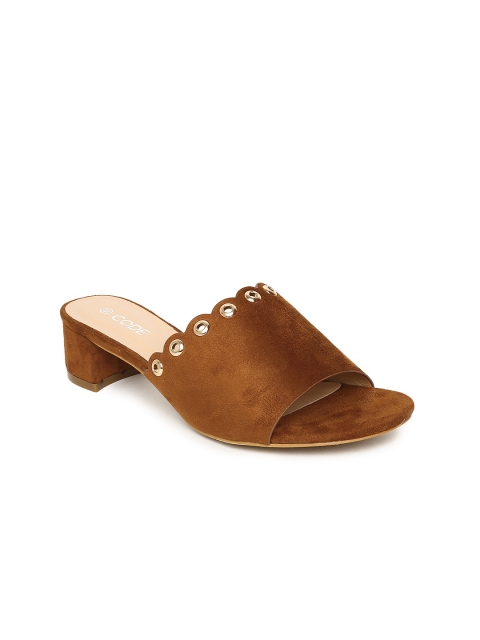 

CODE by Lifestyle Women Tan Solid Mules
