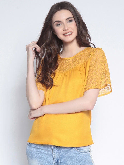 

RARE Women Mustard Solid Top