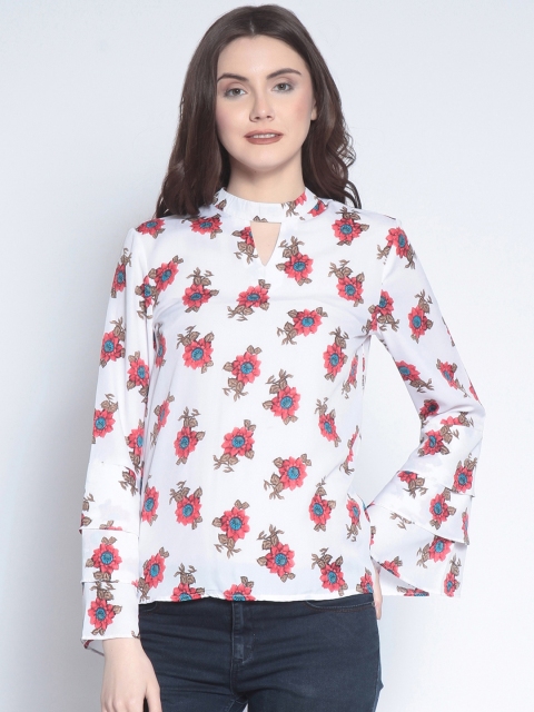 

RARE Women White Printed Top