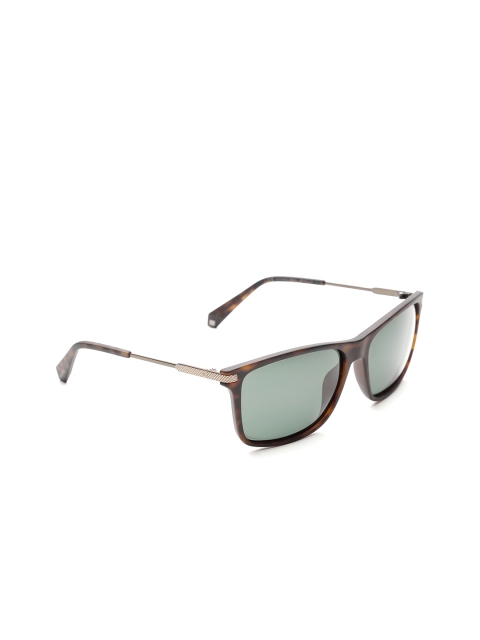 

Polaroid Unisex Polarised Rectangle Sunglasses 2063/S N9P 58UC, Green