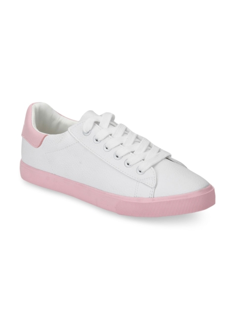 

Red Tape Women White & Pink Sneakers