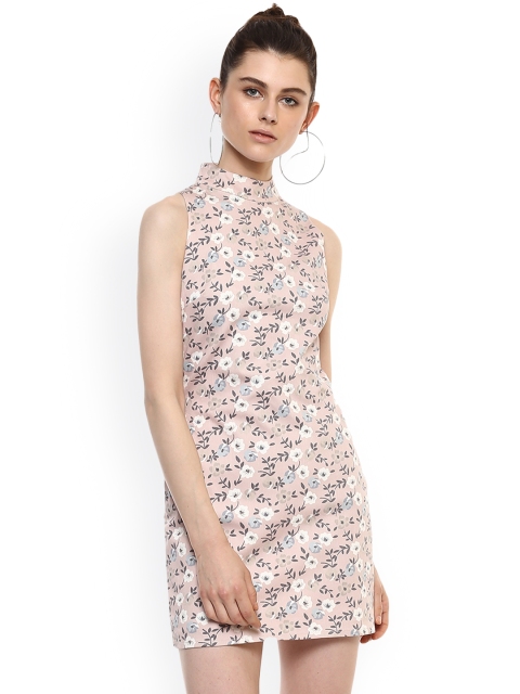 

Kazo Women Pink Printed Sheath Dress