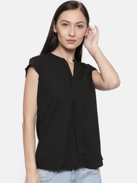 

Park Avenue Woman Women Black Solid Top