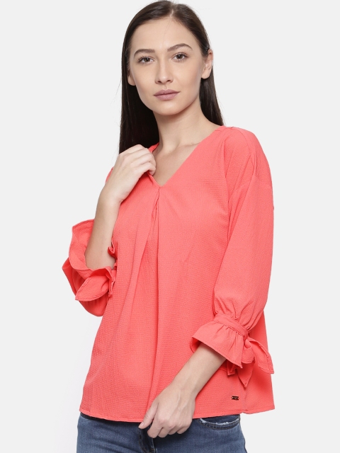 

Park Avenue Woman Orange Solid Top