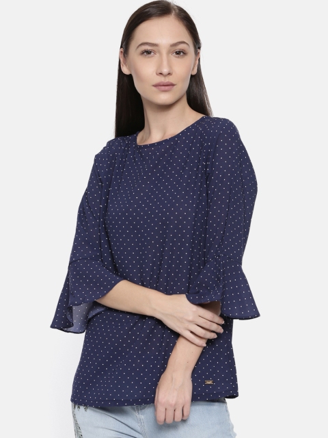 

Park Avenue Woman Women Blue Printed Top