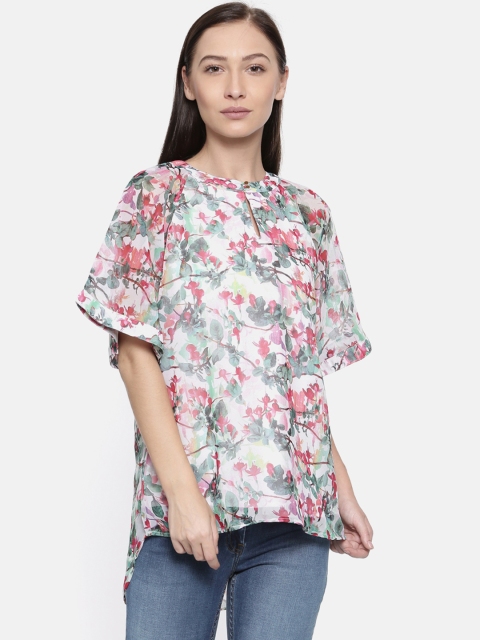 

Park Avenue Woman Beige Printed High-Low Top