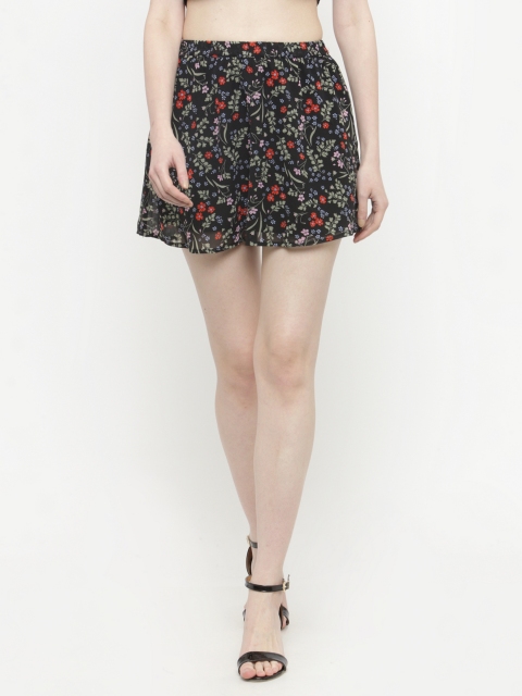 

Sera Women's Black Printed Mini Skirt