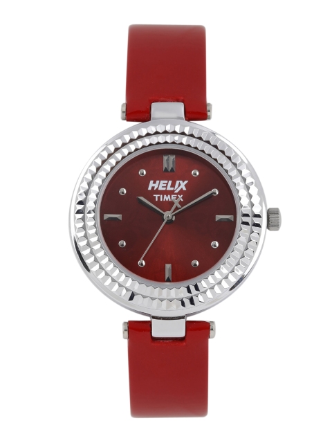 

Helix Women Red Printed Analogue Watch TW033HL01
