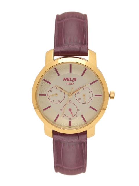 

Helix Women Cream-Coloured Analogue Watch TW032HL07