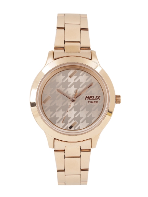 

Helix Women Rose Gold-Toned Analogue Watch - TW022HL14, Beige