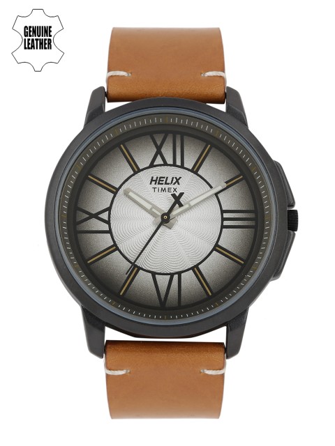 

Helix Men Silver-Toned Analogue Watch TW027HG21