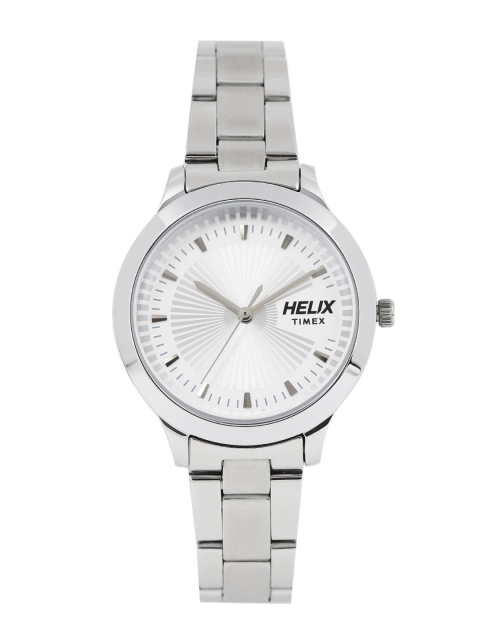 

Helix Women Silver-Toned Printed Analogue Watch TW022HL03