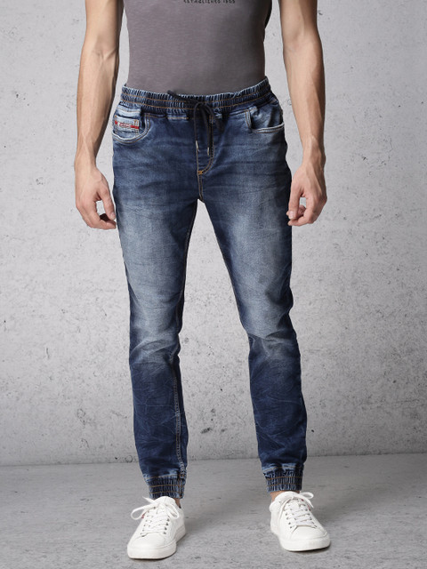 

Ecko Unltd Men Blue Jogger Mid-Rise Clean Look Stretchable Jeans