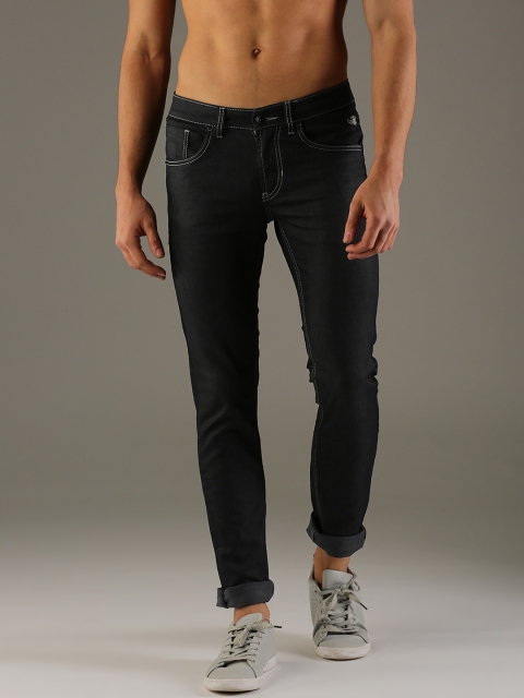 

Flying Machine Men Blue Skinny Fit Low-Rise Clean Look Stretchable Jeans